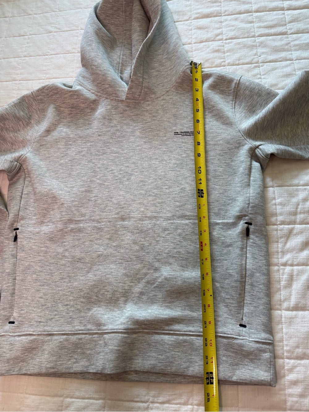 YPB neoKnit Light Grey Pullover Hooded Sweatshirt - Picture 6 of 7